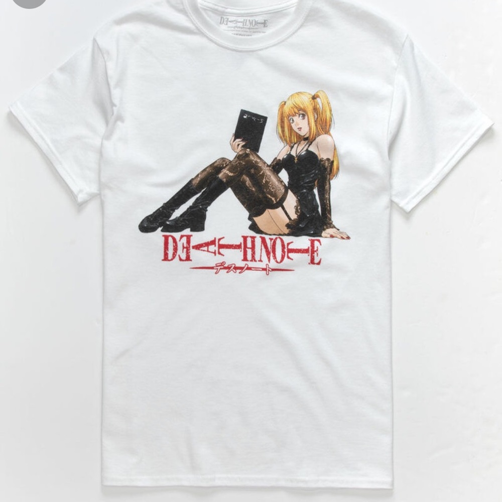 Death note white tee
